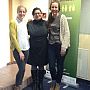 Emily and Tamsin with Merziha Idrizi, Programme Officer, Roma Education Fund