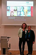 Professor Louise Morley makes the keynote presentation at Hamburg conference