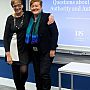 Professor Valerie Hey with Professor Louise Morley