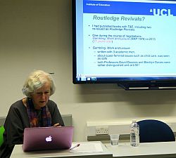 Professor Miriam David presents seminar