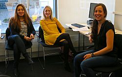 Cafe presenters Tanja Jovanovic, Dr Emily Danvers and Dr Tamsin Hinton-Smith