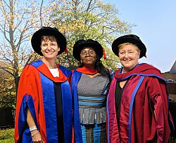 Dr Linda Morrice, Dr Rose Kiishweko and Professor Louise Morley