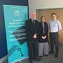 Professor Robert Aspinall with Chairperson, Dr Mariam Attia, and CHEER doctoral researcher, Paul Roberts