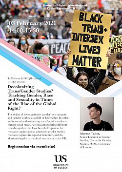 Decolonizing Trans-Gender Studies promo