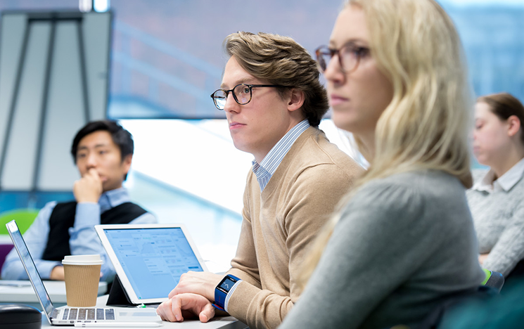 A group of students in a seminar