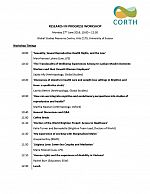 CORTH Research in Progress Workshop June 2016 - Summary