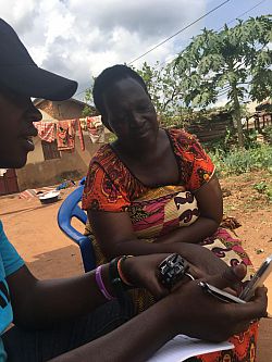 Training a TBA in mHealth in Uganda