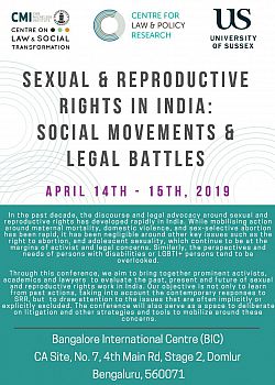 Sexual & Reproductive Rights in India: Social movements & Legal battles