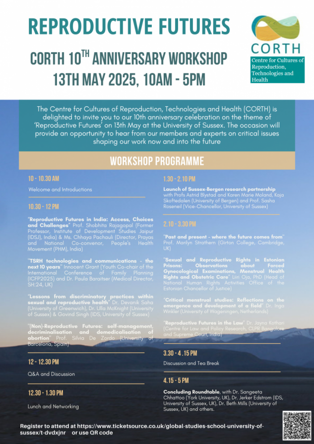 Poster with the workshop's speaker line-up