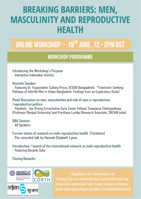 A poster with information about the workshop, including the Programme for the event
