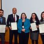 Winners of Teaching Awards receiving their certificates at the 2016 Teaching and Learning Conference
