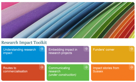 Screenshot: Research Impact Toolkit webpage