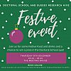 Doctoral School & Research Hive Festive Event Flyer