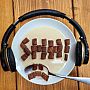 An image of a bowl of cereal with a pair of headphones placed around the edge of the bowl. The cereal in the bowl spells out the word SHH! with a sad face on the spoon