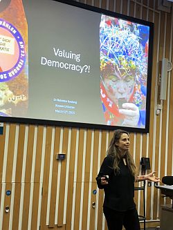  Dr Rebekka Kesberg presenting.