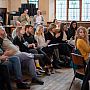 Shot of audience at coffee event