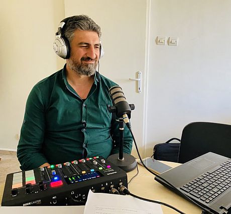 Agricultural Voices Syria podcast host Zuhier Agha