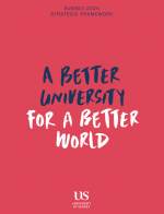 Booklet cover - Sussex 2025 Strategic Framework - A better University for a better world