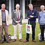 John Batchelder, far right, keen to head off on a tour with John Hailstone (2nd from right)