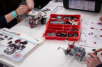 a robots made of legos