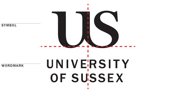 The University of Sussex logo, denoting the wordmark and symbol