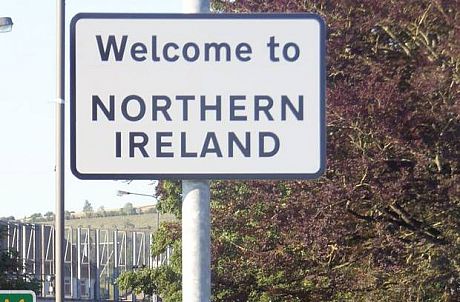 A photo of a sign saying 'Welcome to Northern Ireland'
