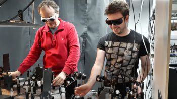 Marco and Luke in the lab