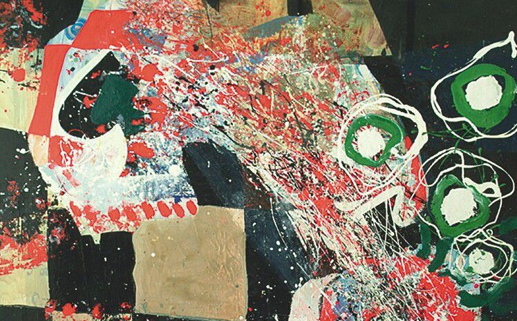 David Jowett Greaves Oxtoby, Explosion (Flash), 1969, oil on canvas