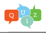 graphic element - letters spelling the word quiz