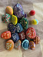 Rocks from ROK painting event