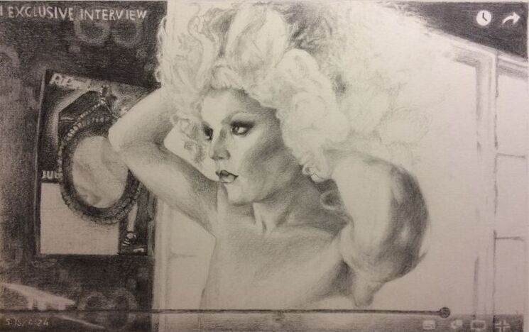 Pencil drawing - RuPaul's Drag Race