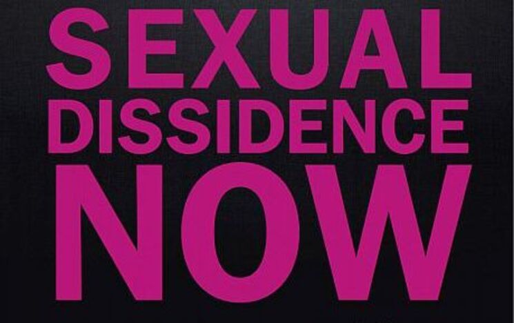 Pink text saying 'Sexual Dissidence now'