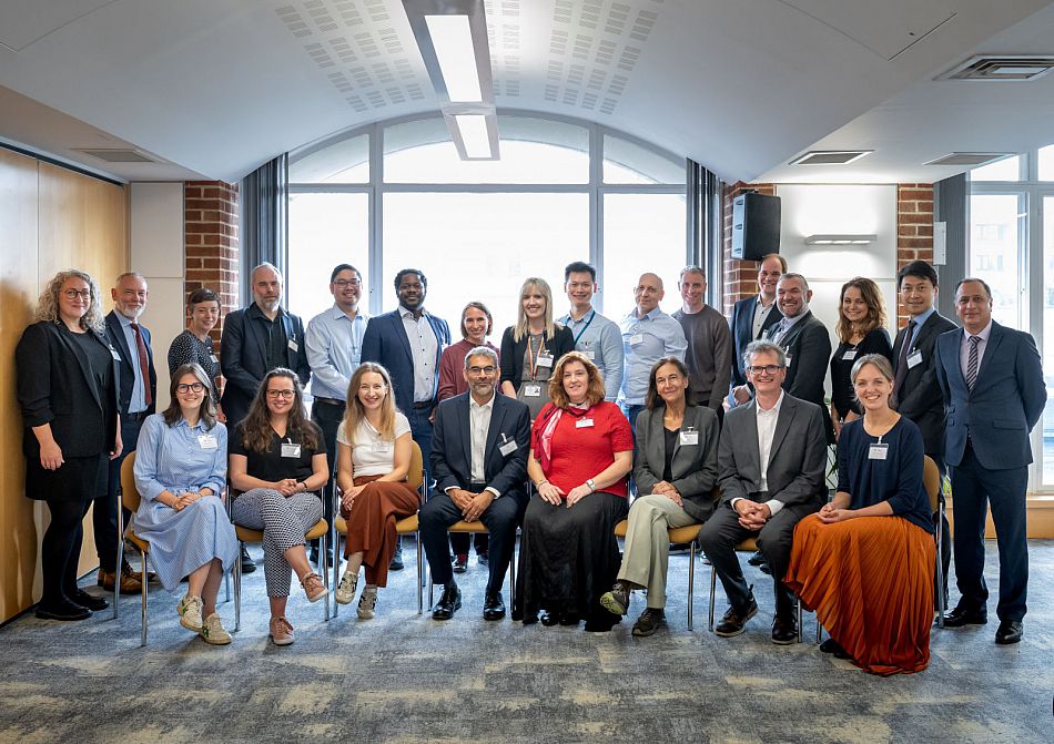 Group photo of Sussex and Charles University in the Conference Centre