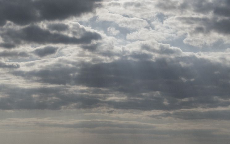 Cloudy grey and blue sky