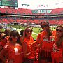 Students at an American football game