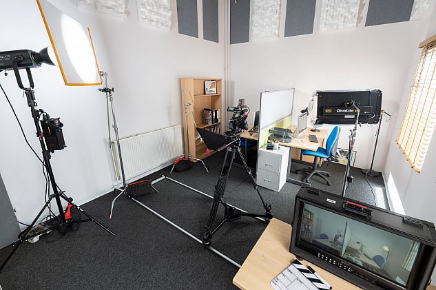 A picture of a set in the Location Studio