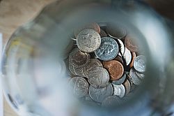 Photo of a handful of coins