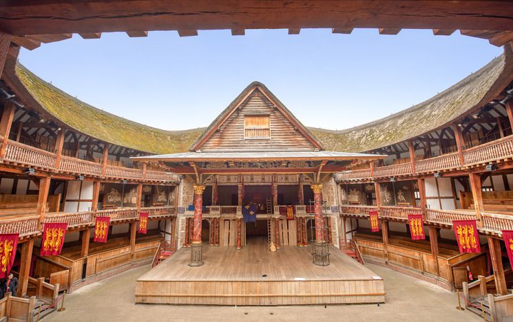 Interior of the Globe Theatre, London