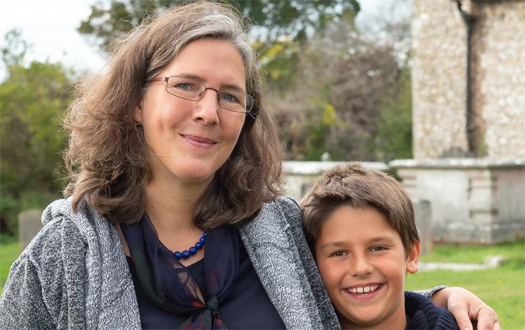 Professor Tanja Staehler and child