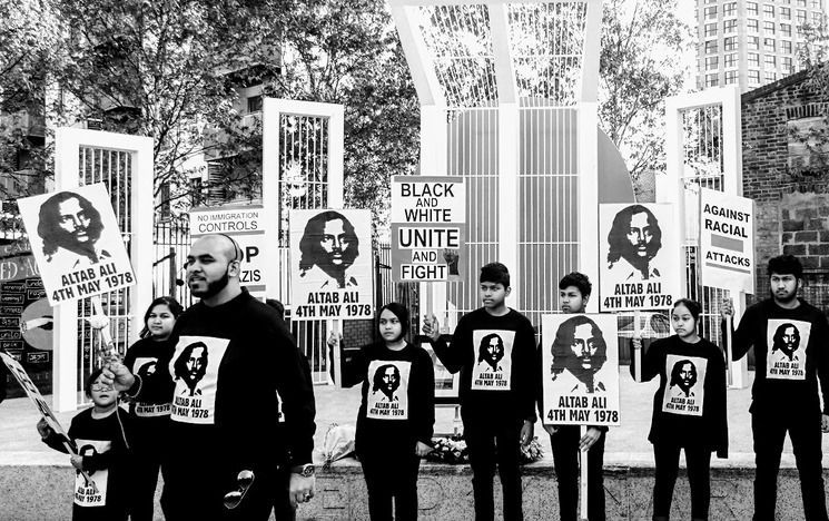 A protest at Brick Lane