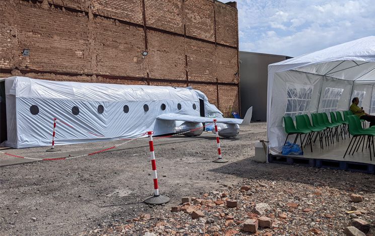 Airport and Plane ‘The Wonders of Hajj’ exhibition, Birmingham, 2023