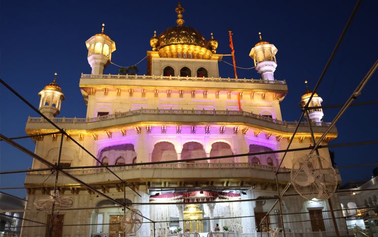 Akal Takht Sahib opposite Harmandir Sahib in Amritsar
