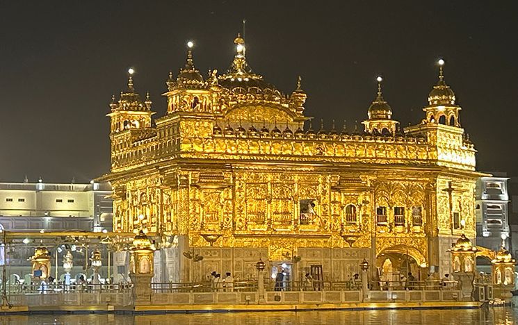 Exterior of Golden Temple (also known as Harmandir Sahib, lit. 'House of God'), Amritsar