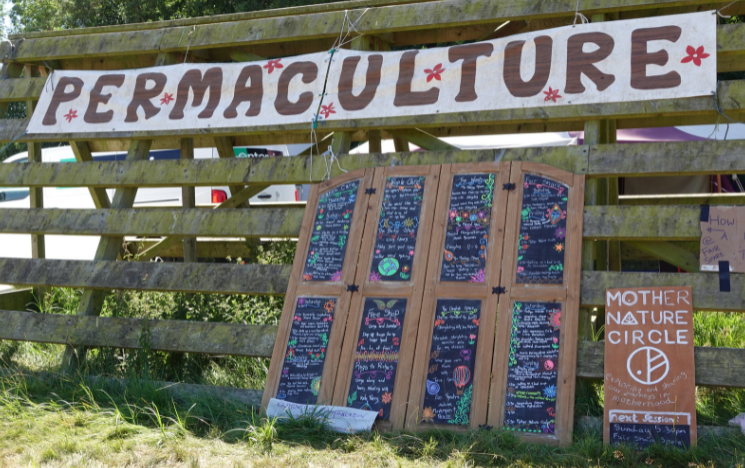 Permaculture outdoor event display