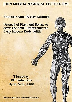 Poster for Anna Becker John Burrow Memorial Lecture