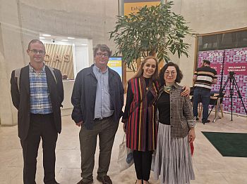 The researchers and Moska Najib at SOAS for the panel and launch of the exhibition