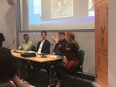 Panellists at SOAS discussing the findings of the 'Afterlives' project
