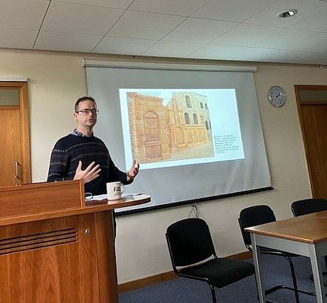 Paul Anderson presenting at the Cambridge Festival