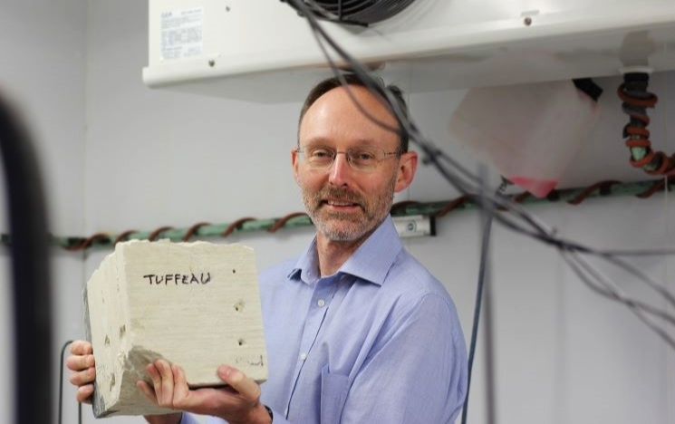 Professor Julian Murton in the Permafrost Laboratory