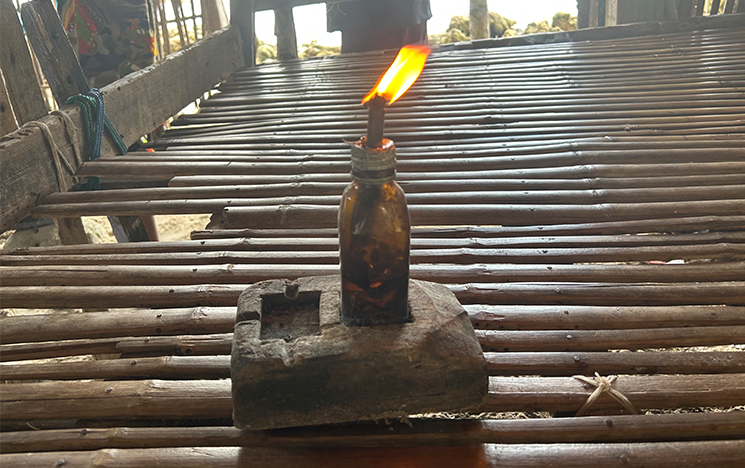 Carosine fuelled lighting system.